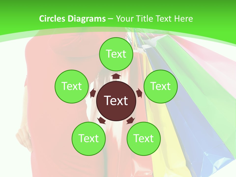 Bag Market Laughing PowerPoint Template