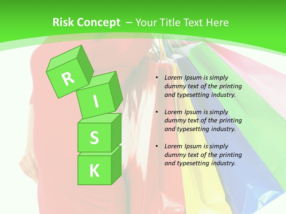 Bag Market Laughing PowerPoint Template