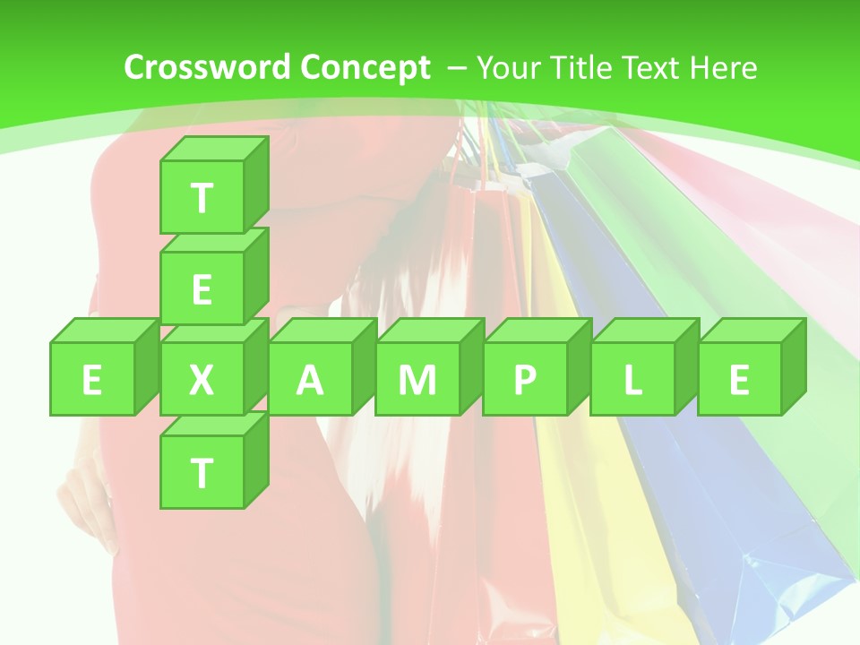 Bag Market Laughing PowerPoint Template