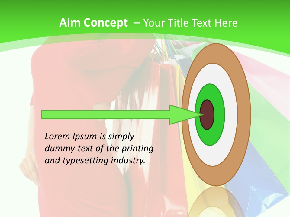 Bag Market Laughing PowerPoint Template