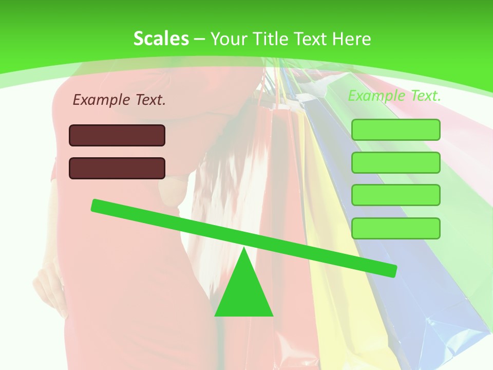 Bag Market Laughing PowerPoint Template