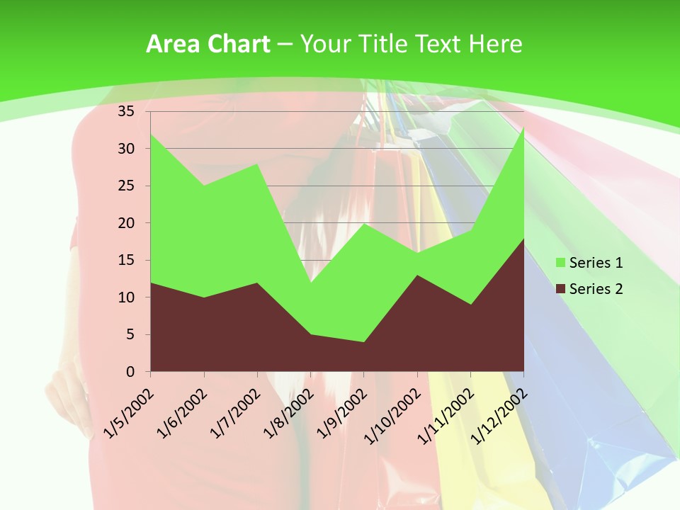 Bag Market Laughing PowerPoint Template