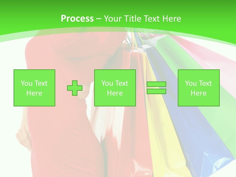 Bag Market Laughing PowerPoint Template