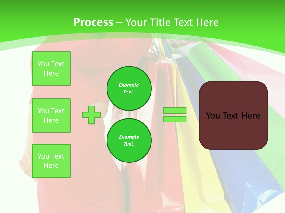Bag Market Laughing PowerPoint Template