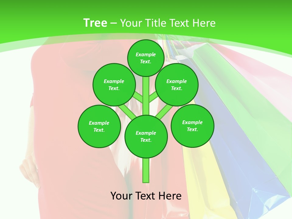 Bag Market Laughing PowerPoint Template