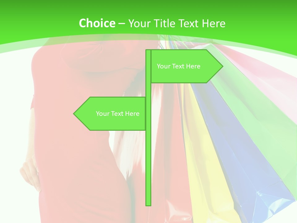 Bag Market Laughing PowerPoint Template