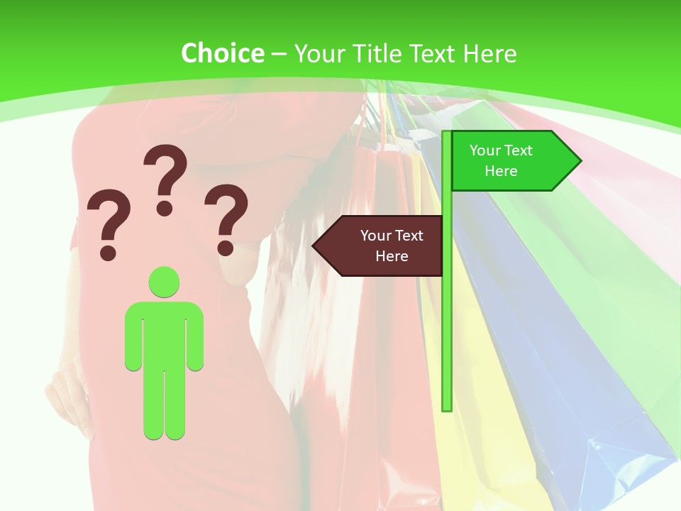 Bag Market Laughing PowerPoint Template