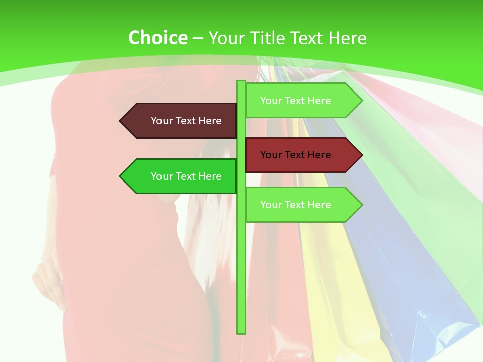 Bag Market Laughing PowerPoint Template