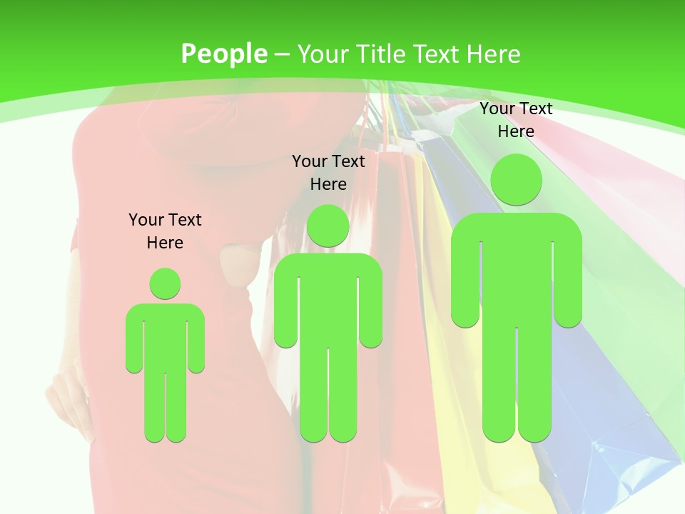 Bag Market Laughing PowerPoint Template