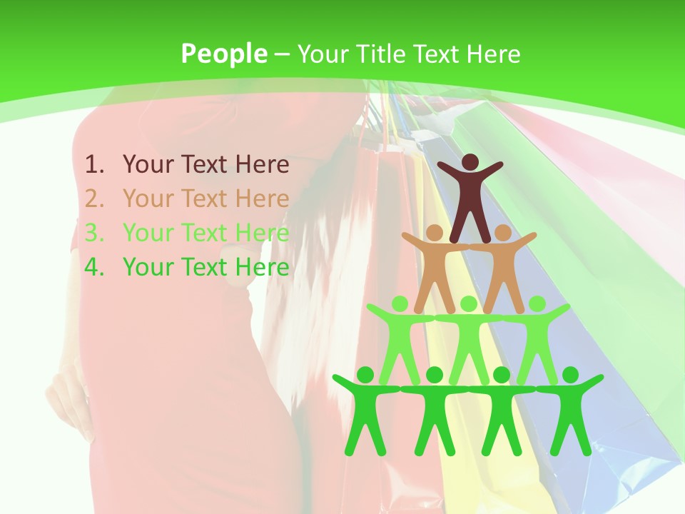 Bag Market Laughing PowerPoint Template