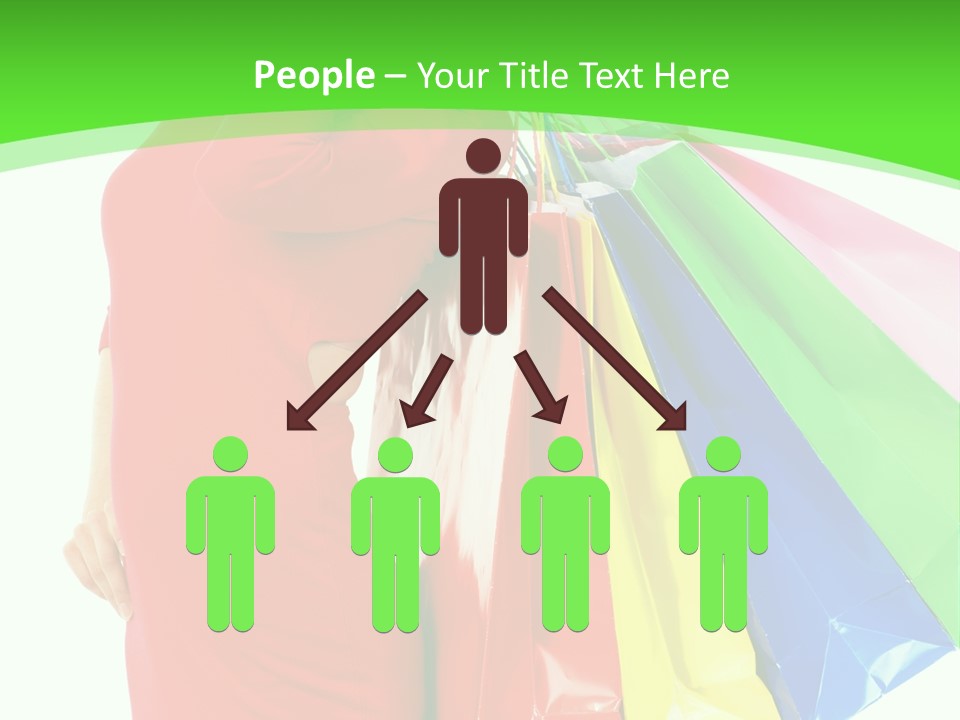 Bag Market Laughing PowerPoint Template