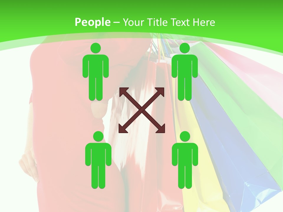 Bag Market Laughing PowerPoint Template