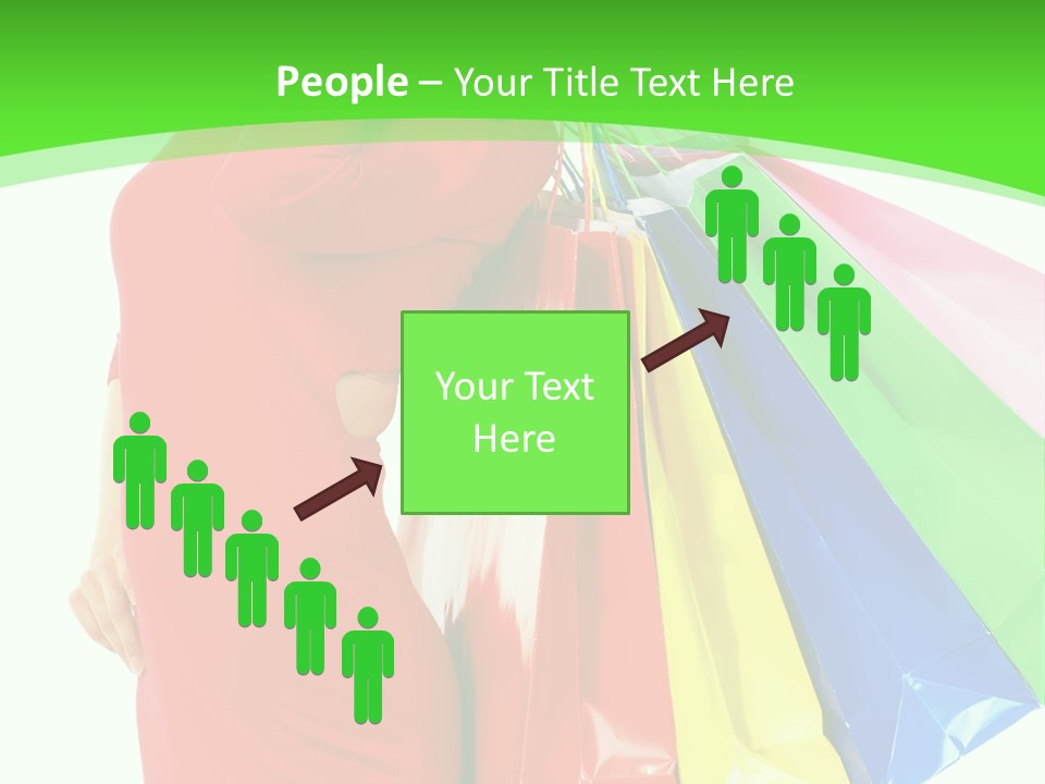 Bag Market Laughing PowerPoint Template