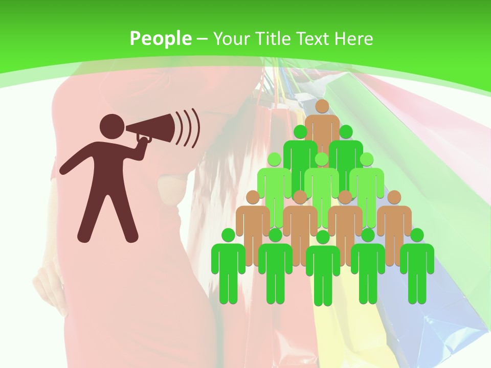 Bag Market Laughing PowerPoint Template