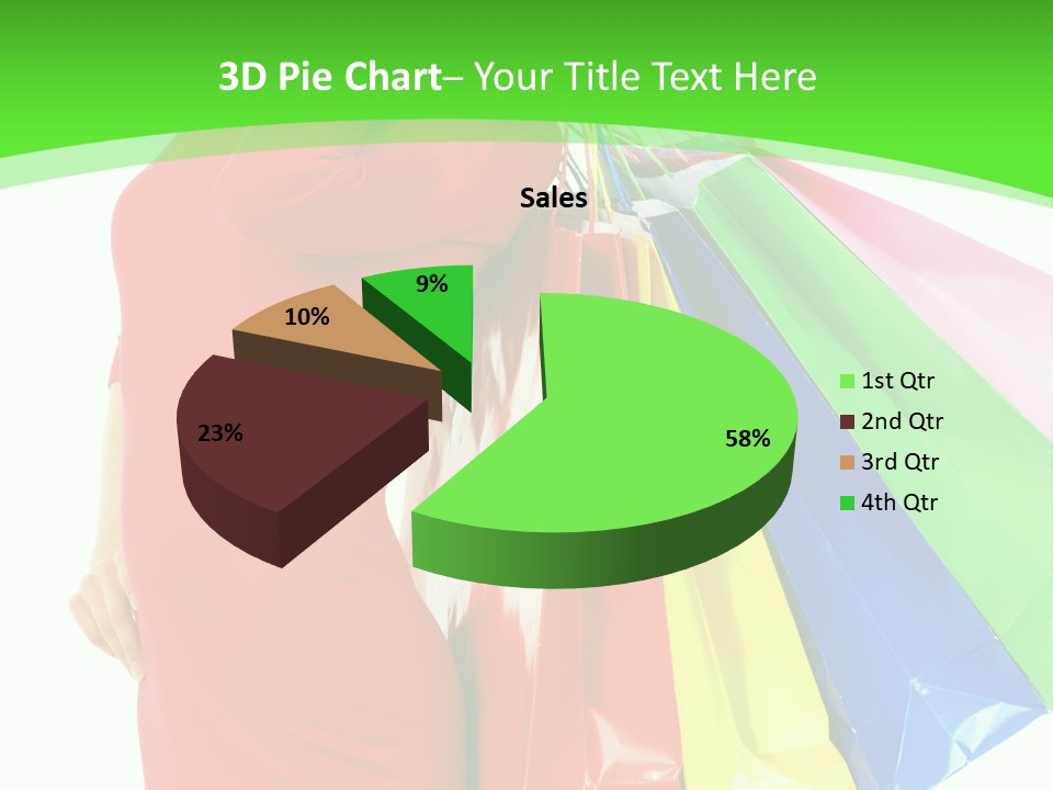 Bag Market Laughing PowerPoint Template
