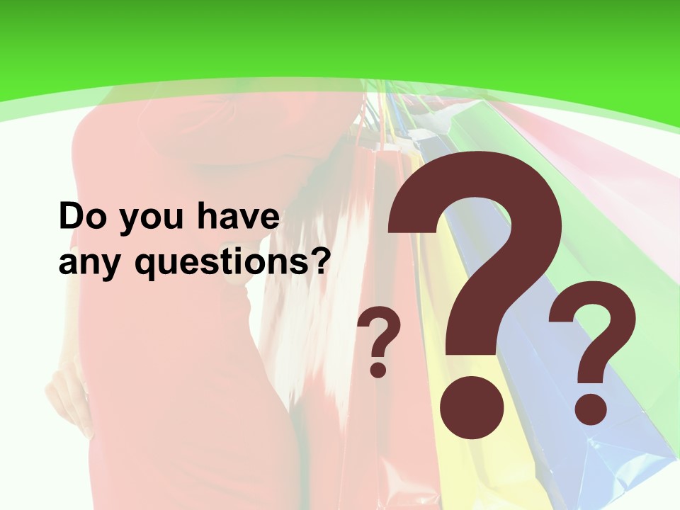 Bag Market Laughing PowerPoint Template