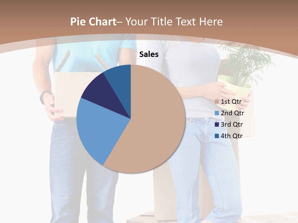 Box Woman Man PowerPoint Template