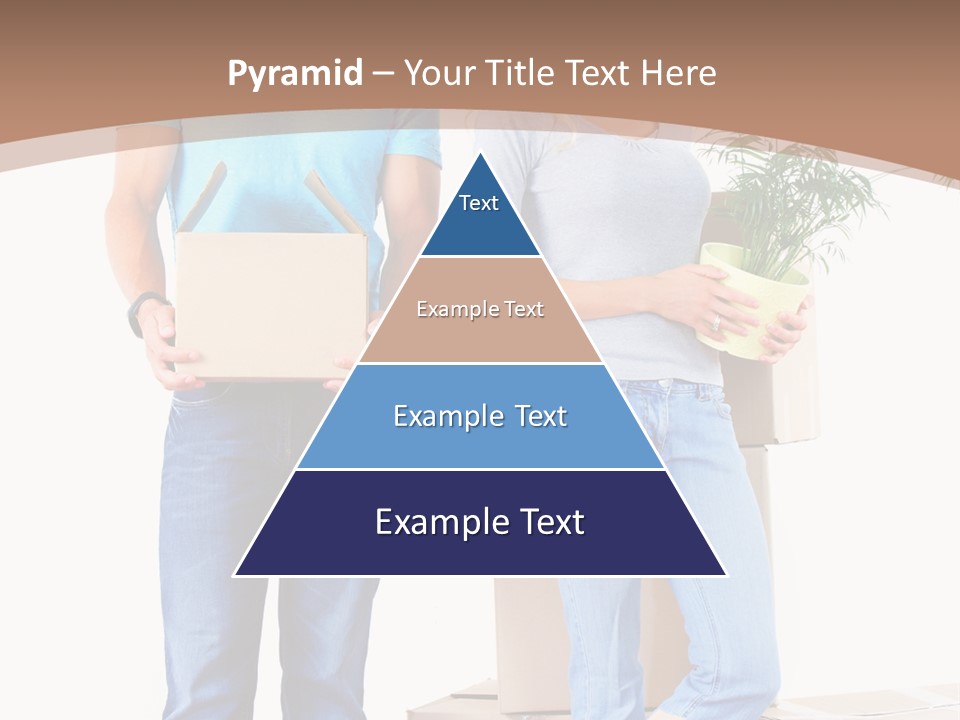 Box Woman Man PowerPoint Template
