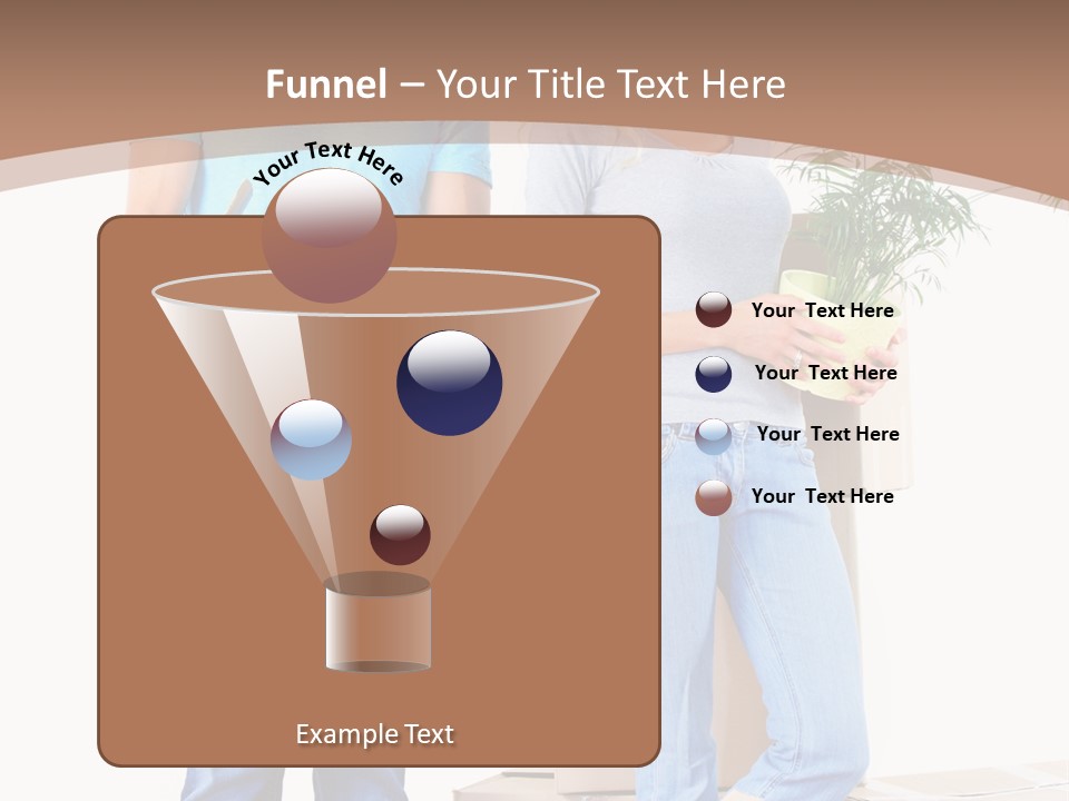 Box Woman Man PowerPoint Template