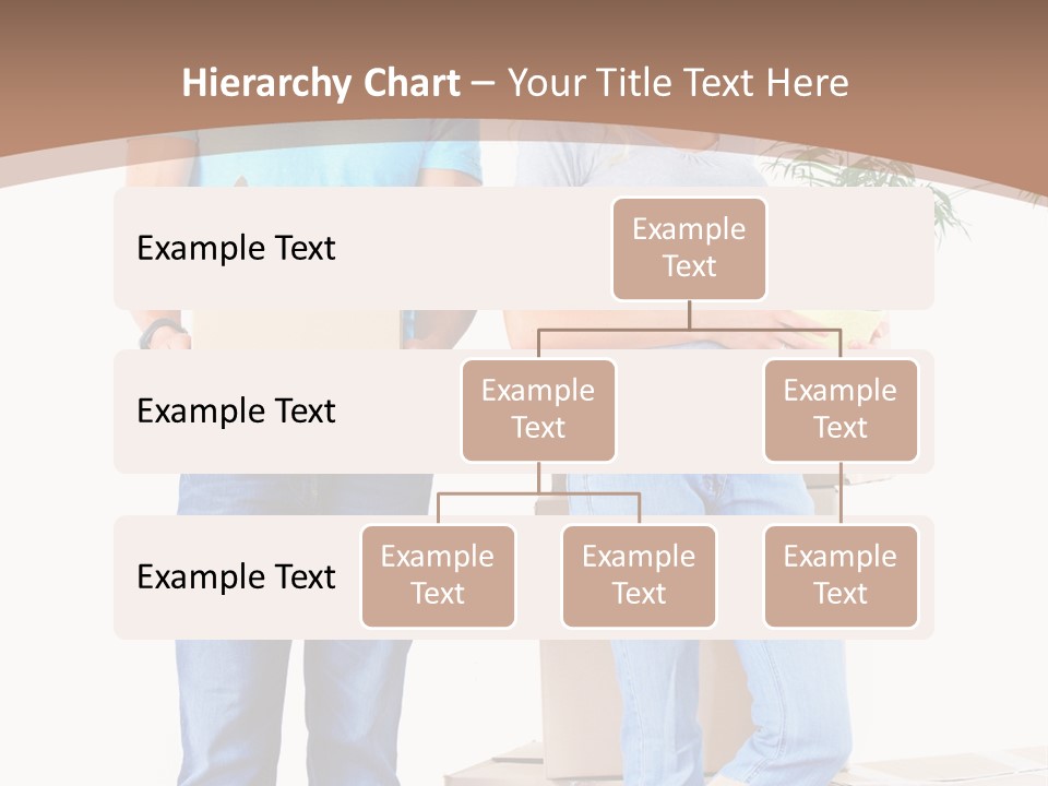 Box Woman Man PowerPoint Template