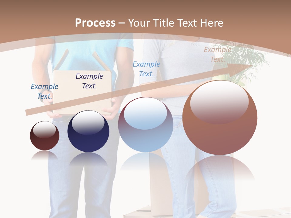 Box Woman Man PowerPoint Template