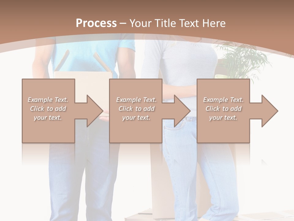 Box Woman Man PowerPoint Template