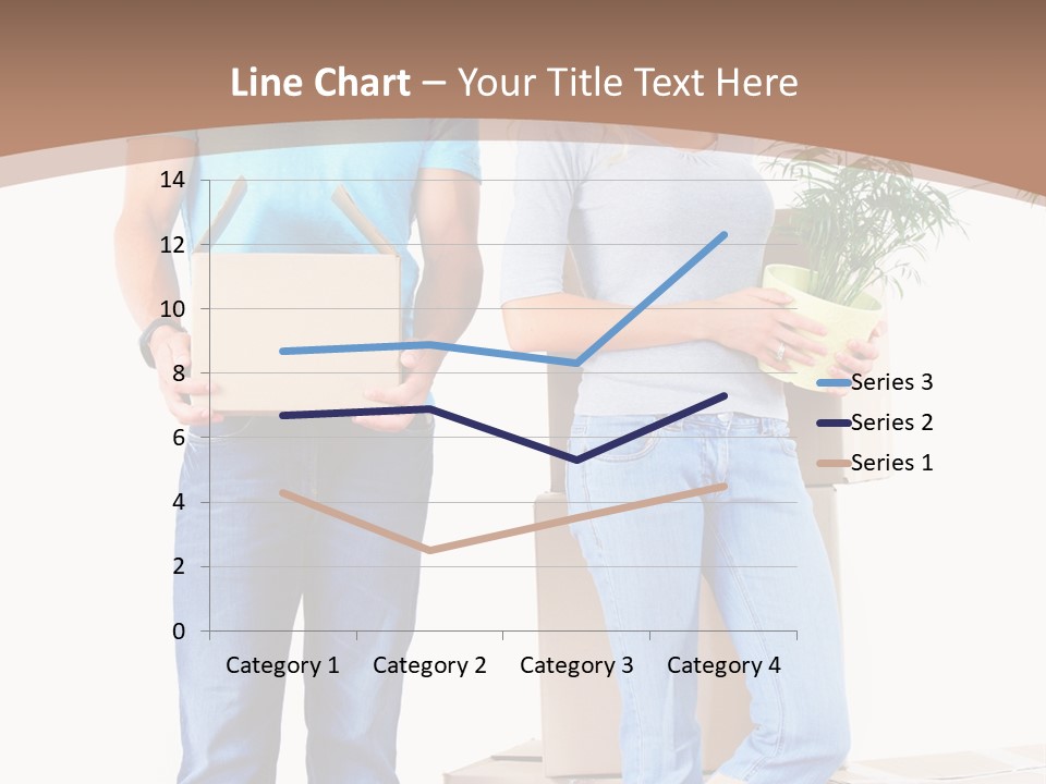 Box Woman Man PowerPoint Template