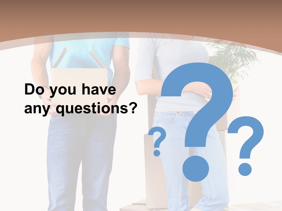 Box Woman Man PowerPoint Template