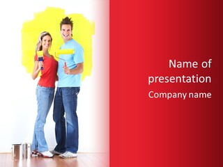 Painting Renovation Beautiful PowerPoint Template