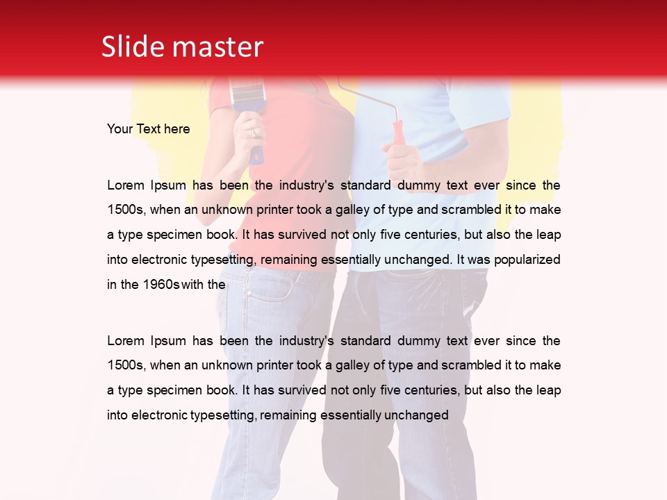 Painting Renovation Beautiful PowerPoint Template