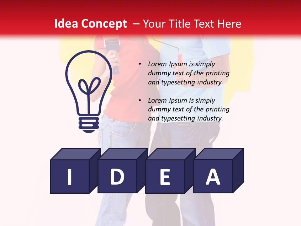 Painting Renovation Beautiful PowerPoint Template