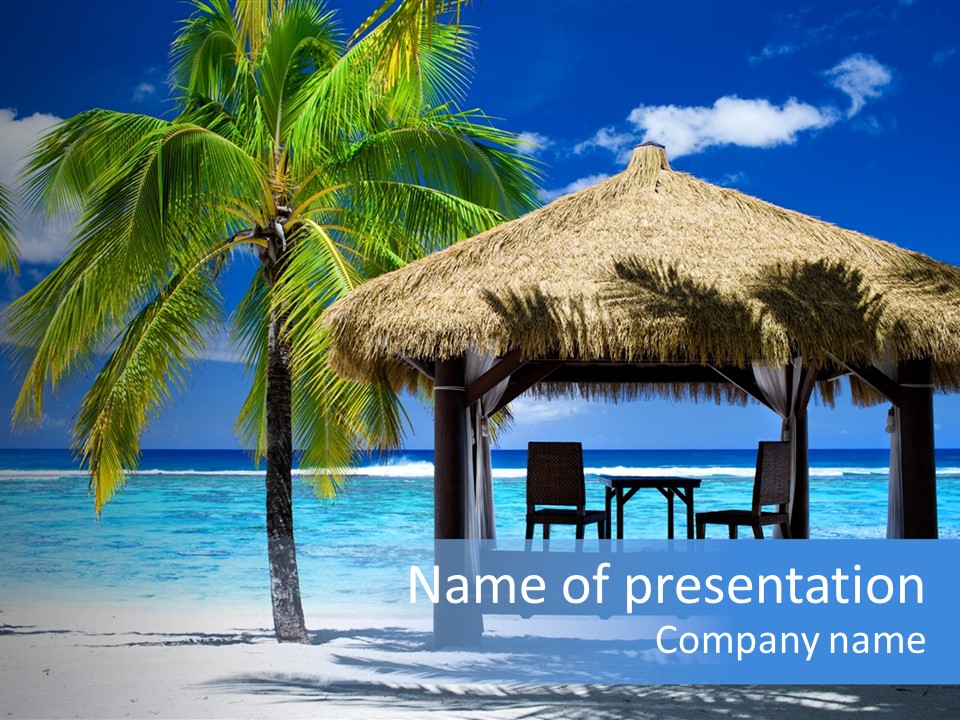 Scenery Relax Shore PowerPoint Template
