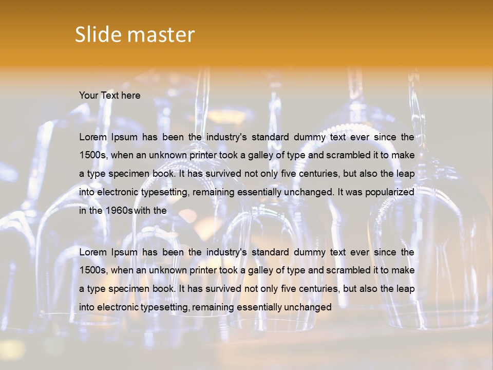 Interiors Establishment Lunch PowerPoint Template