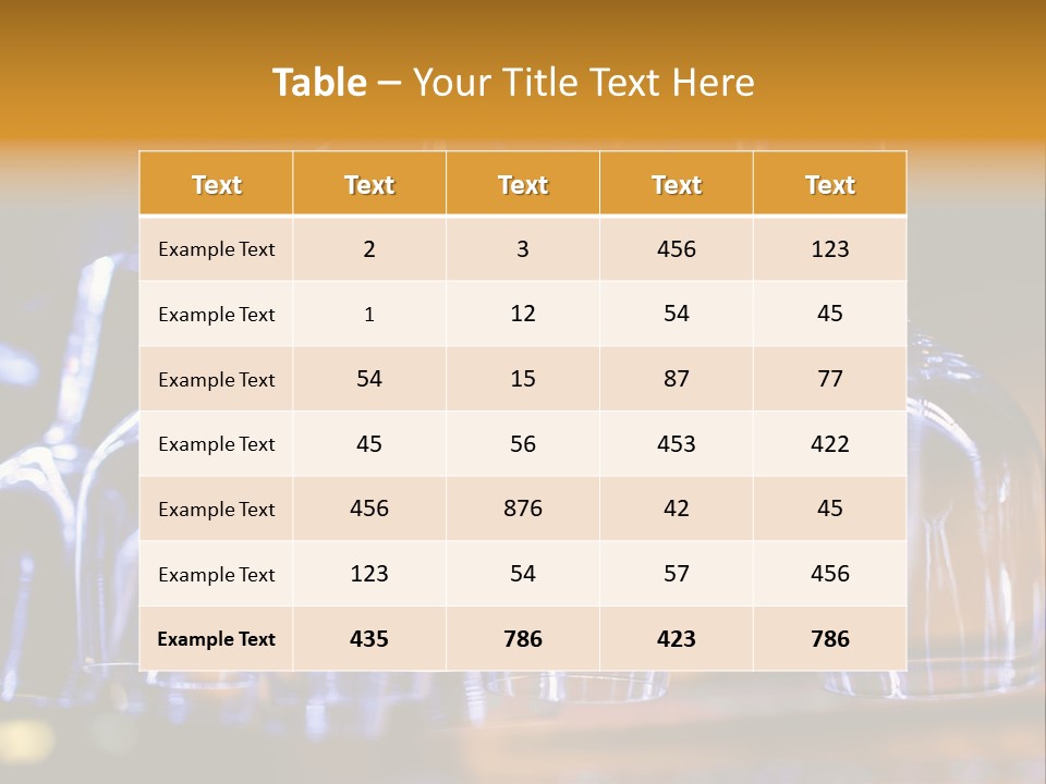 Interiors Establishment Lunch PowerPoint Template