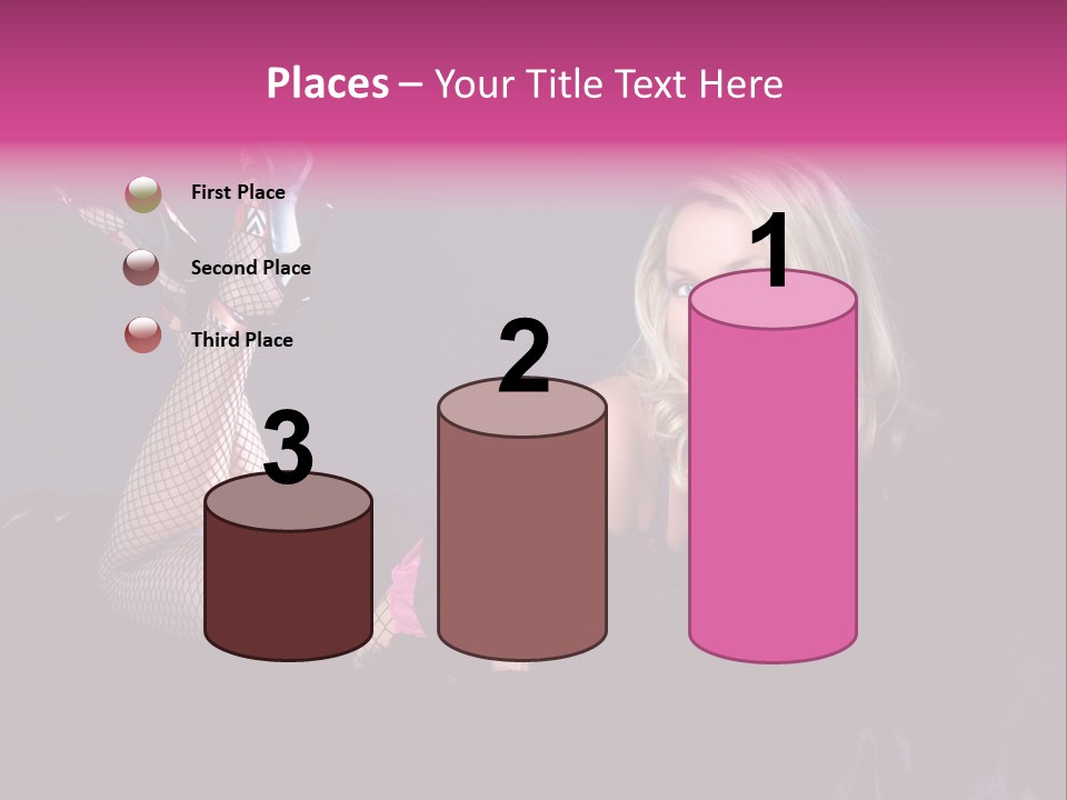 Gorgeous Attractive Blond PowerPoint Template