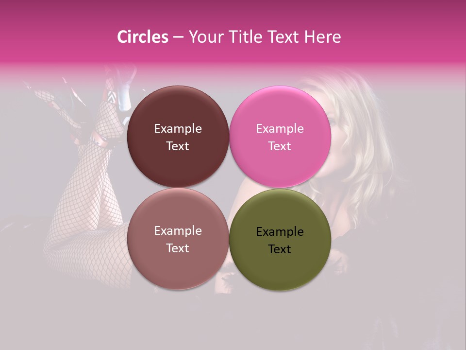 Gorgeous Attractive Blond PowerPoint Template