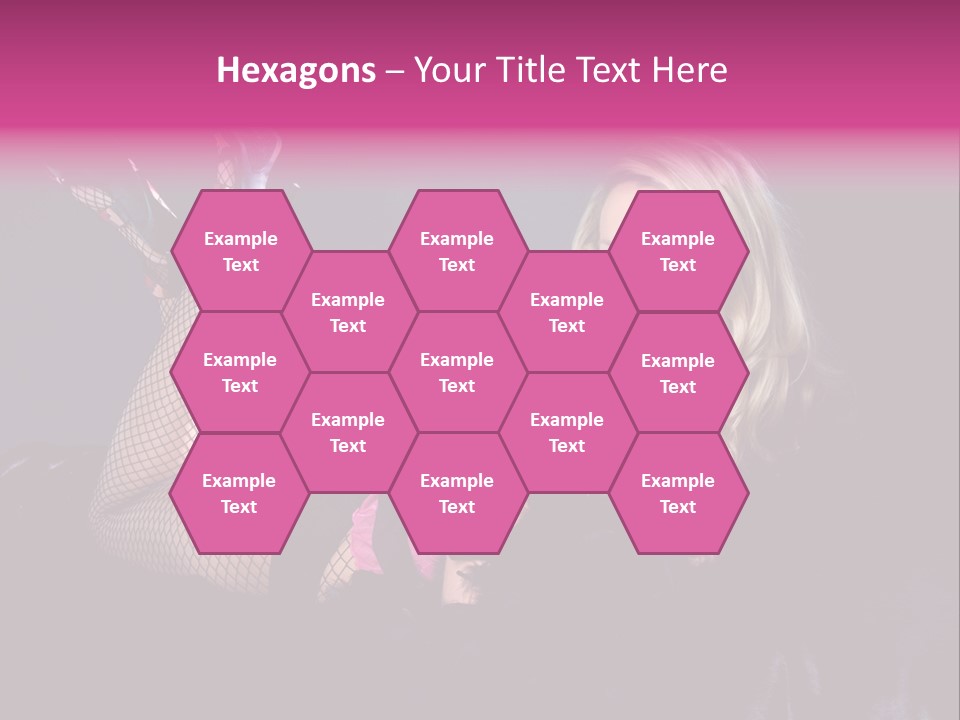 Gorgeous Attractive Blond PowerPoint Template