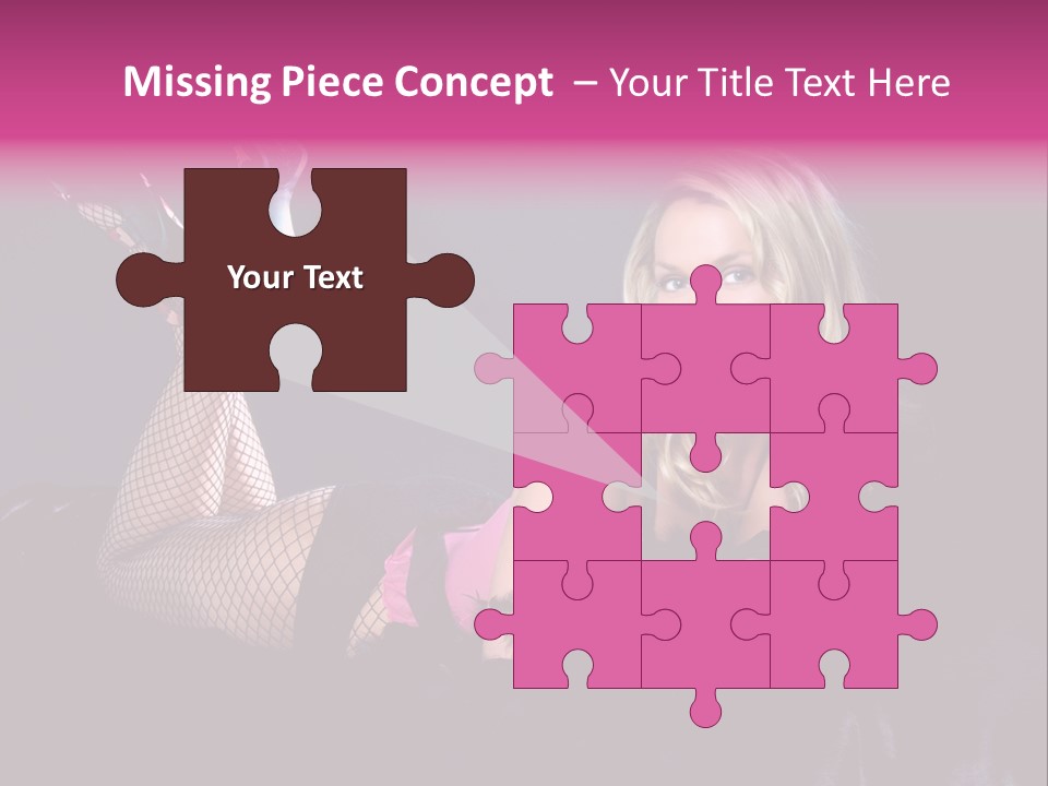 Gorgeous Attractive Blond PowerPoint Template