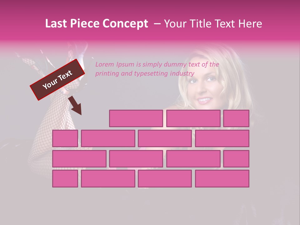 Gorgeous Attractive Blond PowerPoint Template