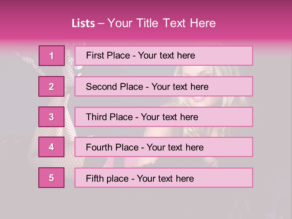 Gorgeous Attractive Blond PowerPoint Template