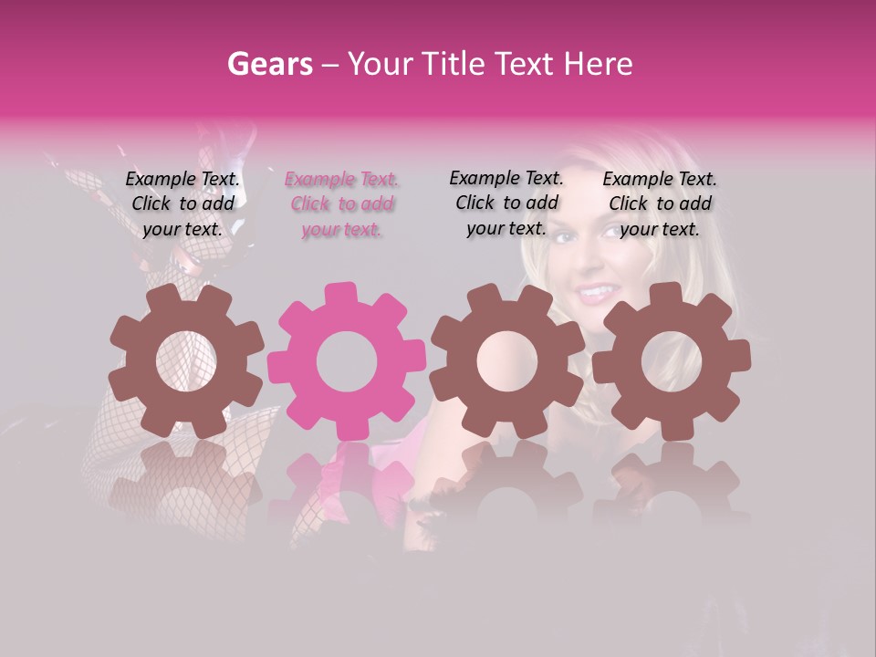 Gorgeous Attractive Blond PowerPoint Template