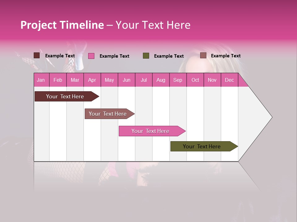 Gorgeous Attractive Blond PowerPoint Template