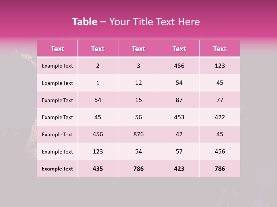 Gorgeous Attractive Blond PowerPoint Template