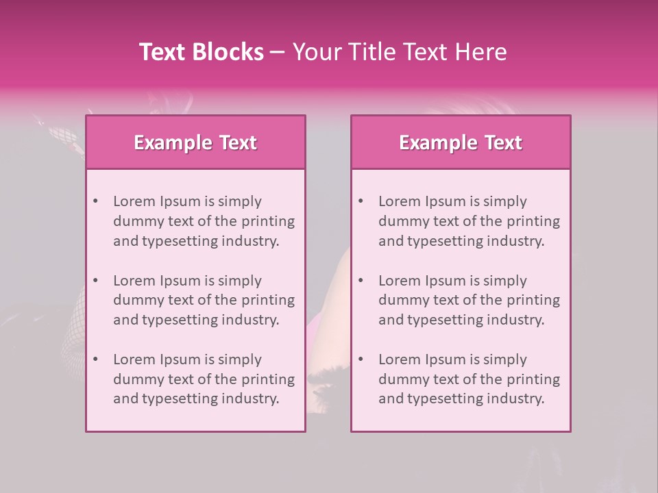 Gorgeous Attractive Blond PowerPoint Template