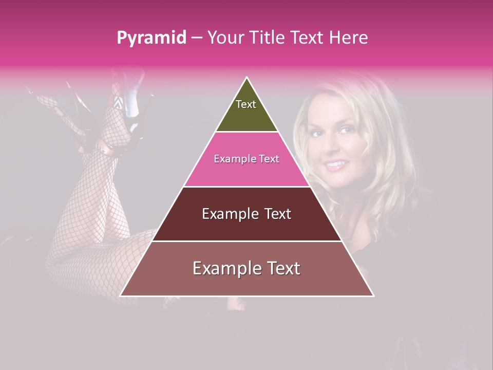 Gorgeous Attractive Blond PowerPoint Template