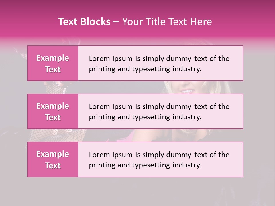 Gorgeous Attractive Blond PowerPoint Template