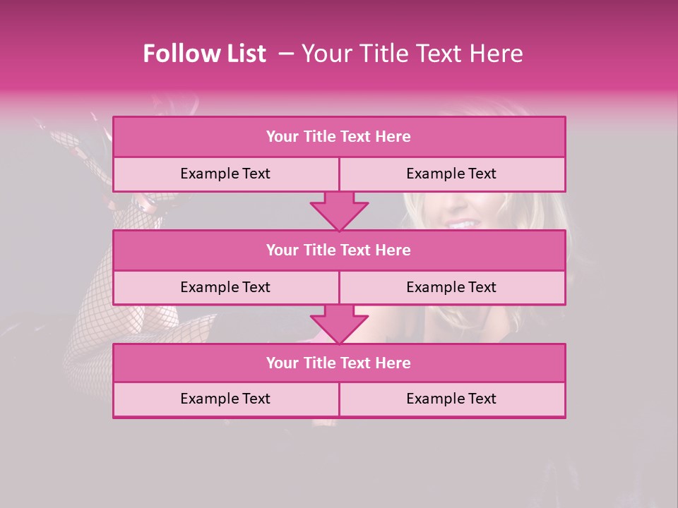 Gorgeous Attractive Blond PowerPoint Template