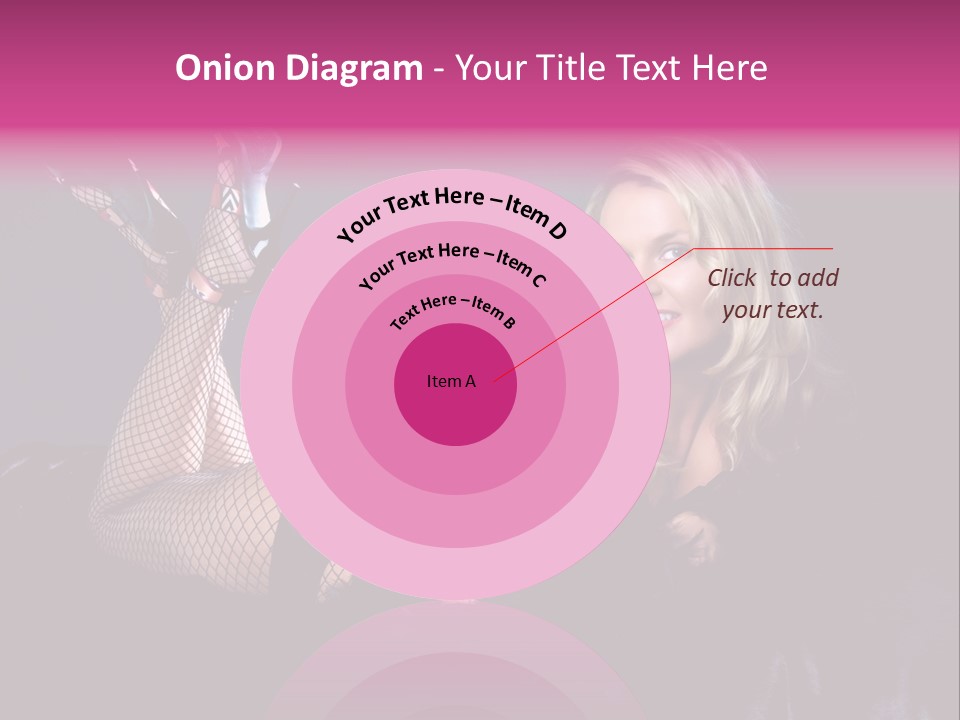 Gorgeous Attractive Blond PowerPoint Template