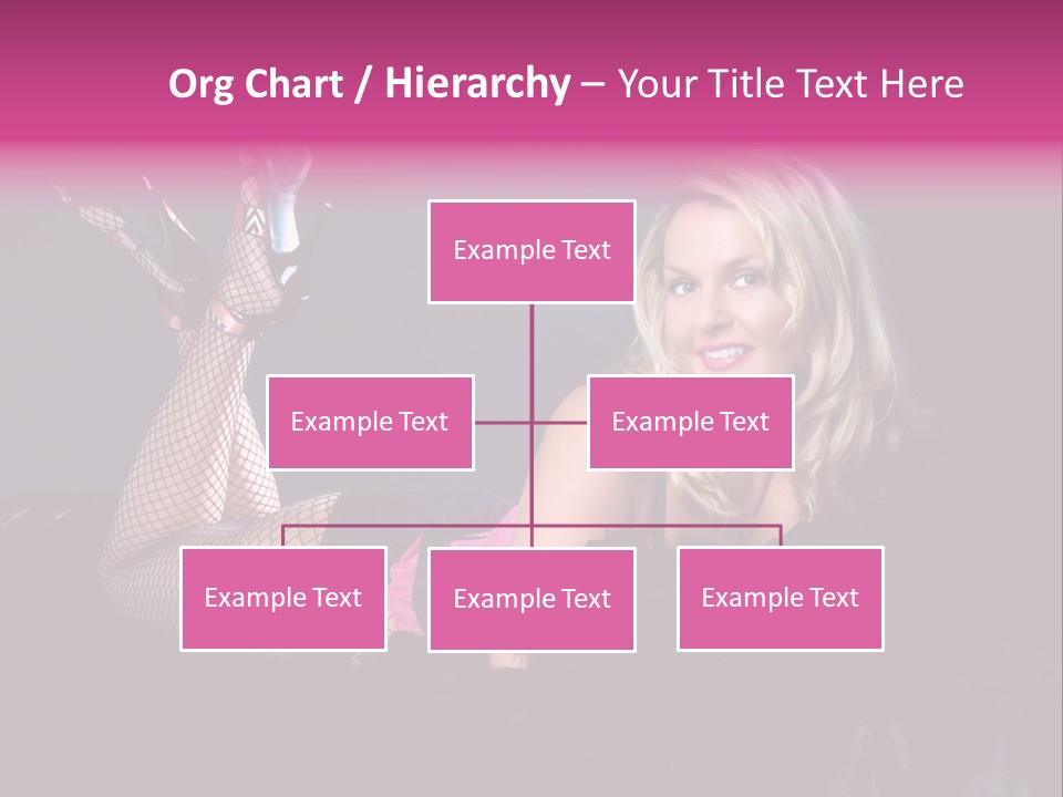 Gorgeous Attractive Blond PowerPoint Template