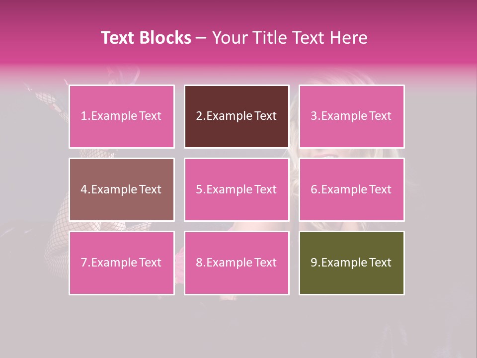 Gorgeous Attractive Blond PowerPoint Template